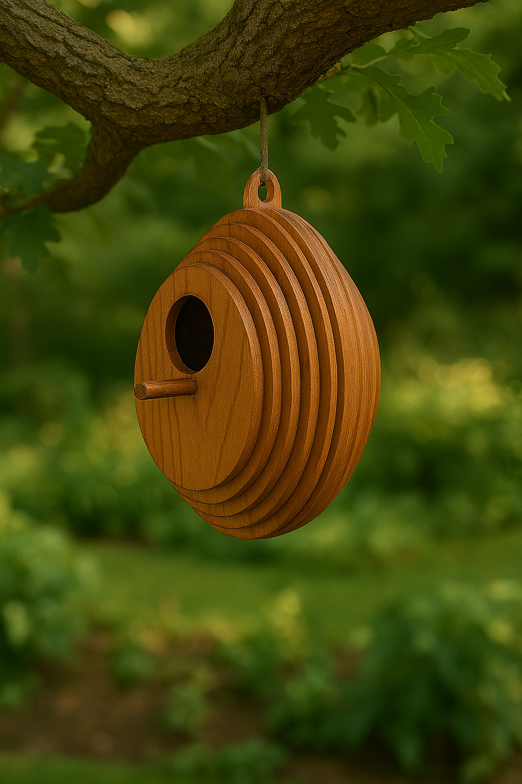 NestEgg Carved Birdhouse