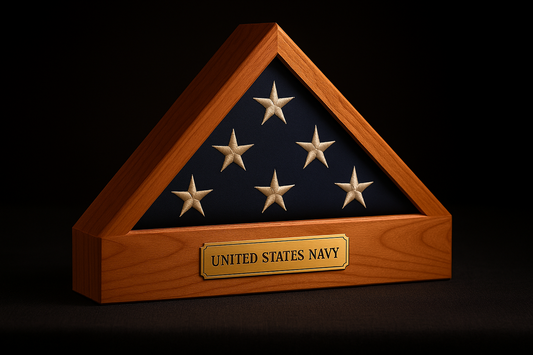 Flag Display Case — Cherry