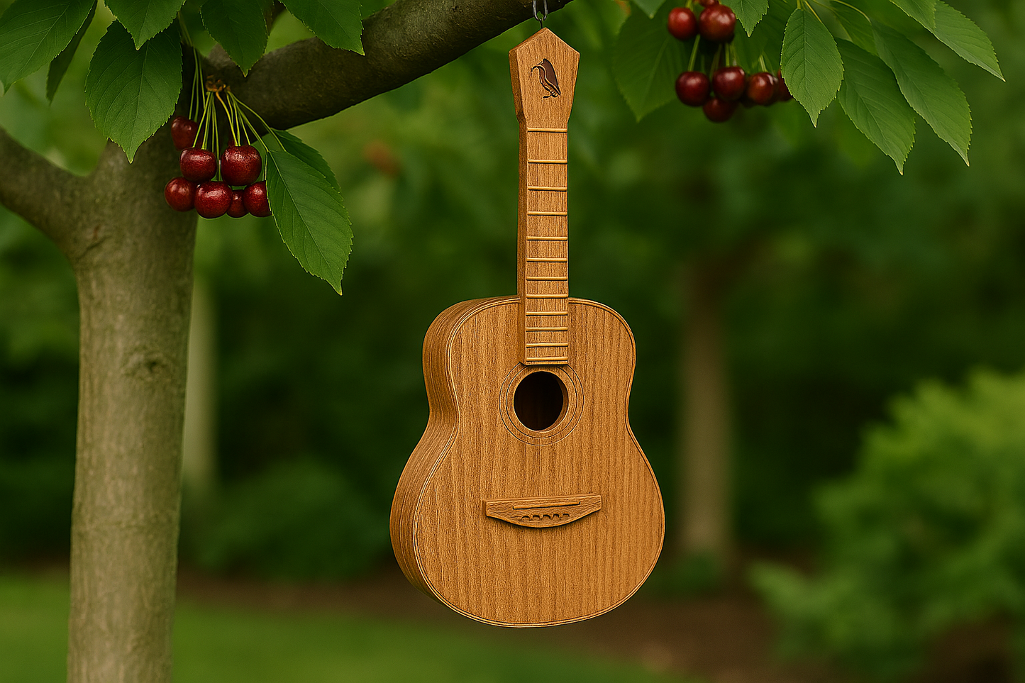 Harmony Strings Guitar Birdhouse