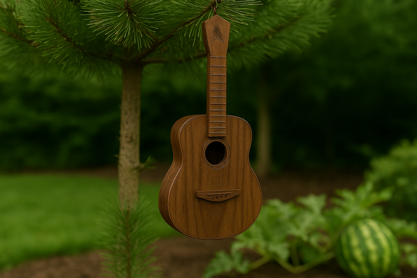 Harmony Strings Guitar Birdhouse