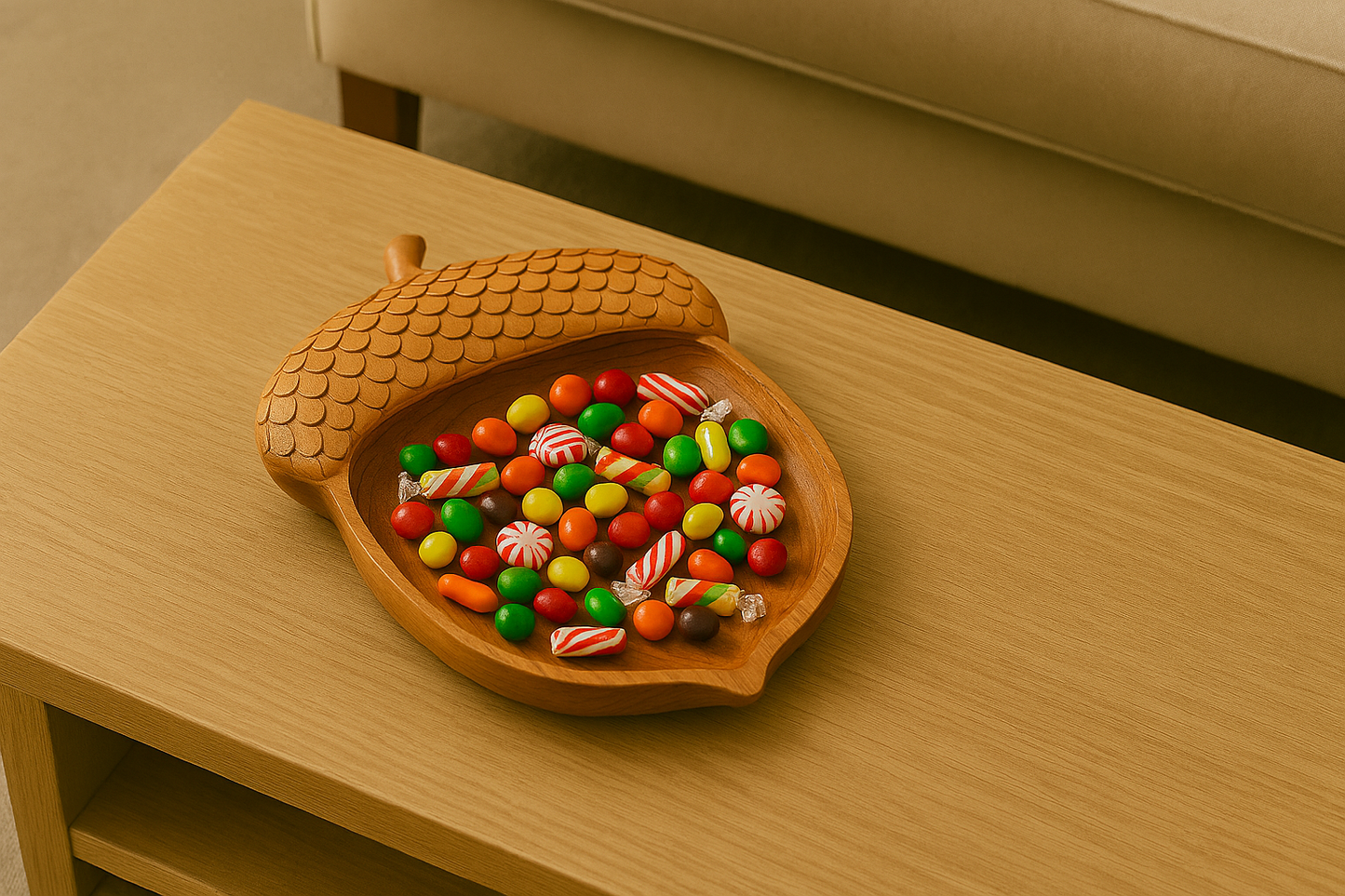 Woodland Harmony Acorn Snack Tray